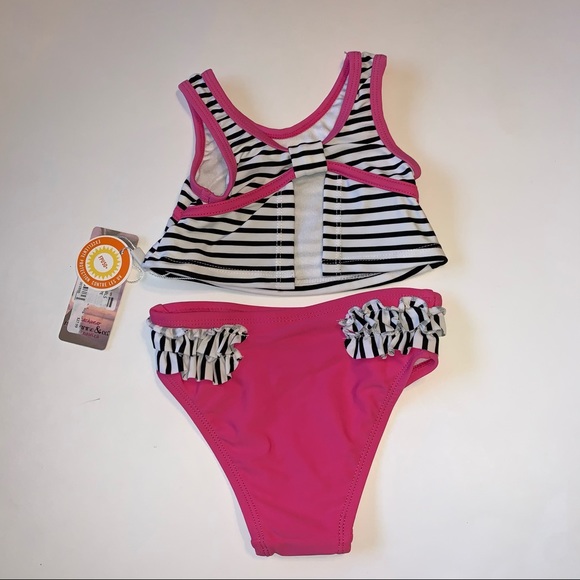 NWT 12M Mandarine & Co. pink swimsuit - Picture 3 of 12